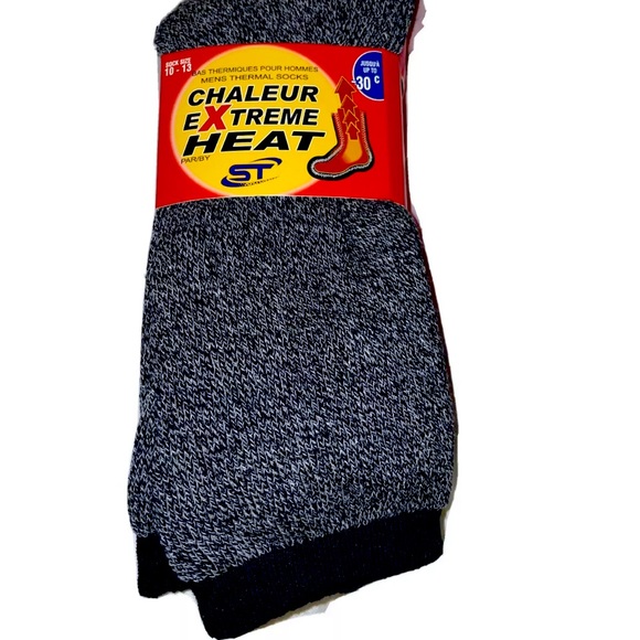 COPY - 4 /12$ 3 Pairs Winter Heavy Duty Thermal Heated Warm Work Socks Boots Si… - Picture 2 of 3